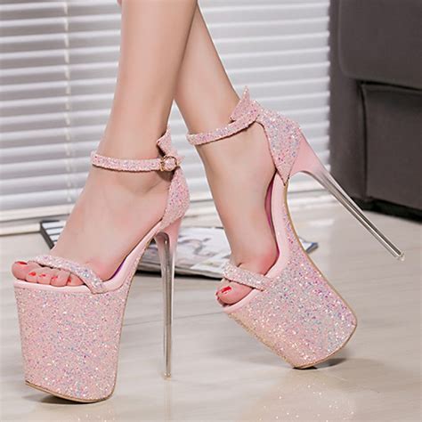 pink heel shoes for women